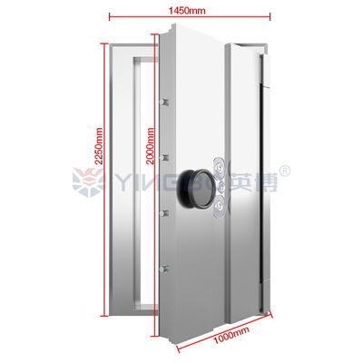H2250*W1450mm ضد برش جدید درب گاوصندوق بانک سه قفل اتصال YB / VC-2