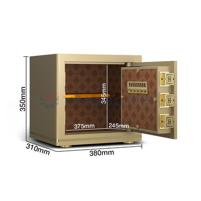 قفسه ی قفسه ی اثر انگشت دفترچه ی فولاد جامد OEM رنگ H350mm