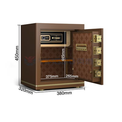 OEM اندازه 1.5 Cu Ft دفتر اثر انگشت صندوق امن فولاد جامد 26±2KG