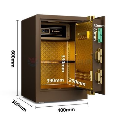 فولاد جامد خانه صندوق امن قفل اثر انگشت دیجیتال H600mm