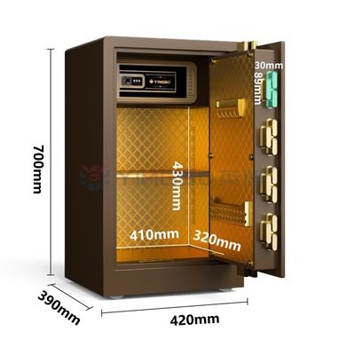 2CU FT Smart Fingerprint Safe Box Alarm دوگانه برای امنیت YB/RS-70