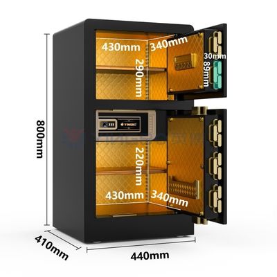 جعبه امن هوشمند دوگانه سیاه برای امنیت خانه YB / RS-80D