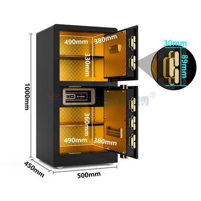 جعبه امن هوشمند دو درب سیاه H39.5in YB/RS-100D
