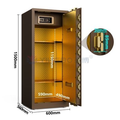 آژیر دوگانه بزرگ فولاد جامد قفسه های خانه 120 کیلوگرم برای امنیت YB/RS-150