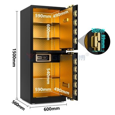 قفل اثر انگشت بيومتريک گاوصندوق ضد سرقت 120 کيلو YB/RS-150D