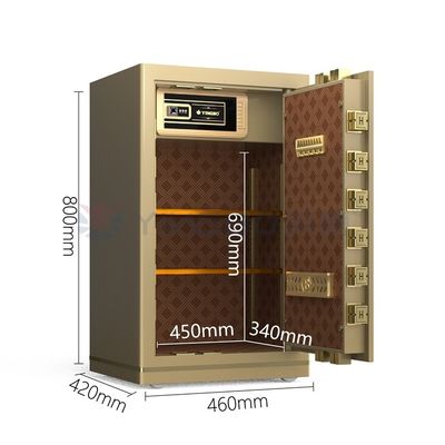 قفل اثر انگشت بیومتریک جعبه امن هوشمند برای امنیت دفتر 46kg YB/N7-80