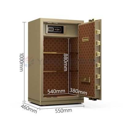 آژیر دوگانه ی اثر انگشت با کلید و جعبه ی امن لوکس برای امنیت دفتر YB/N7-100