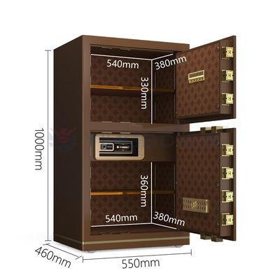 قهوه فولاد جامد لوکس قفسه پول هوشمند برای دفتر امنیت YB/N7-100D