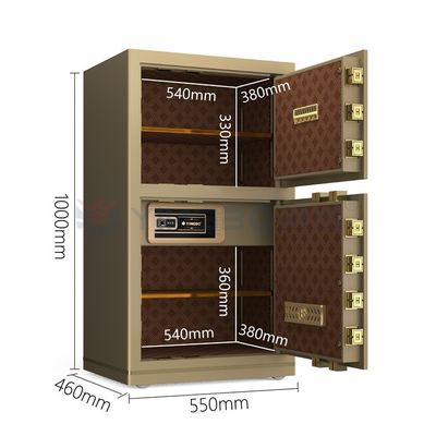 H1000mm بایومتریک اثر انگشت قفل جعبه امن برای امنیت دفتر YB/N7-100D