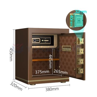 YB/N7-45 قفل دیجیتال الکترونیکی صندوق امن دفتر فولاد جامد 26±2kg