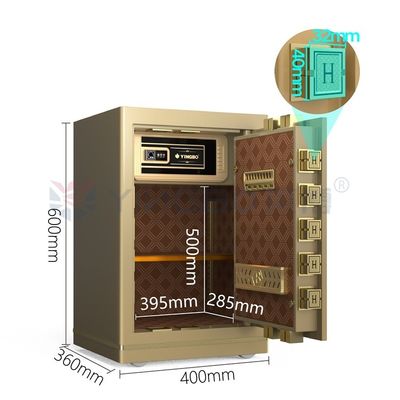 جعبه امن قفل دیجیتال الکترونیکی فولاد جامد برای امنیت اداری YB/N7-60