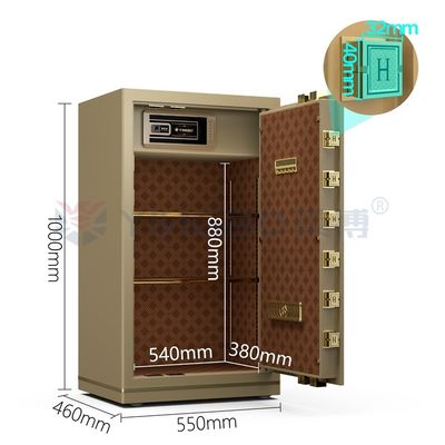قفل دیجیتال الکترونیک جعبه امن لوکس برای امنیت دفتر YB/N7-100