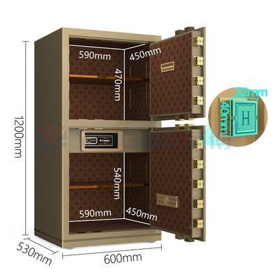 قفل الکترونیک قفسه امن دفتر هوشمند آلارم دوگانه YB/N7-120D