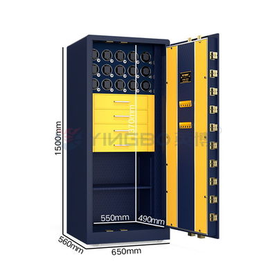 OEM آژیر دوگانه آژیر ساعت ويندر صندوق امن فولاد جامد با 7 راه باز