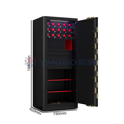 7 راه باز جواهرات ساعت Winder امن فولاد جامد اثر انگشت قفل