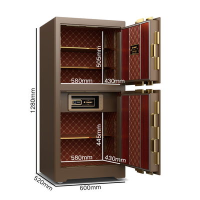 اثر انگشت فولادی جامد صندوق امن تجاری درجه بانک بیومتریک H1280mm