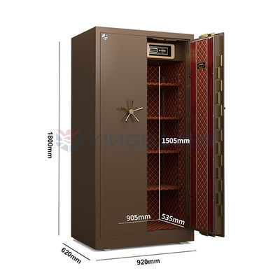 آژیر دوگانه فولاد محکم قابل حرکت درب صندوق امانت H1800mm برای امنیت