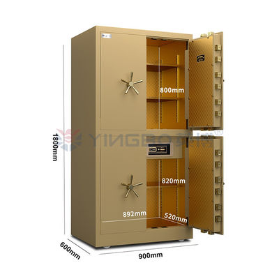 H1800mm چهار در قفل اثر انگشت درب گودال گودال قابل جابجایی صندوق امن