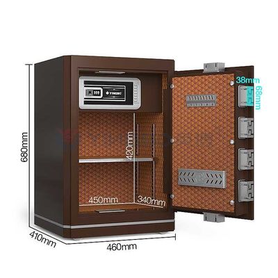 جعبه ایمنی نسوز اثر انگشت یا رمز عبور طراحی داخلی H680mm