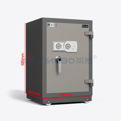 گاوصندوق ضد حریق H680mm با قفل فولادی محکم و کلیدهای دوتایی
