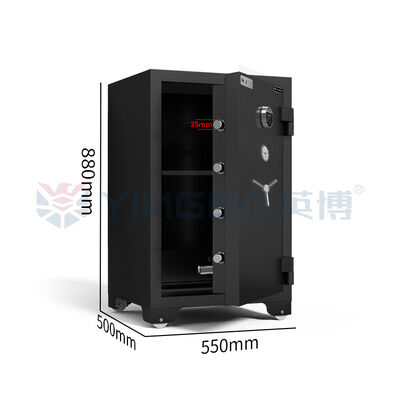 گاوصندوق ضد حریق خانگی شخصی H880mm با قفل اثر انگشت ضد سرقت