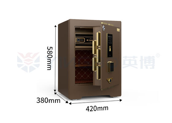 H580mm سیستم هشدار دوگانه جعبه امن تجاری 3D استریو نرم چرم امنیت دیجیتال