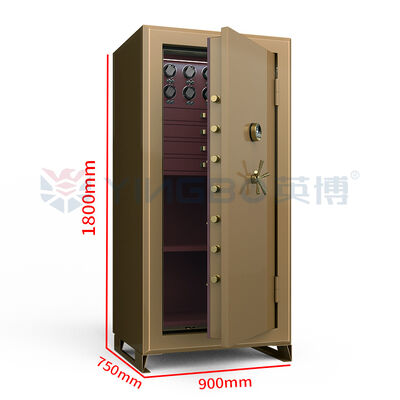 Best Rated Home Jewelry Safe Box Watch Winder Customize Interior PU Leather Fireproof For Home