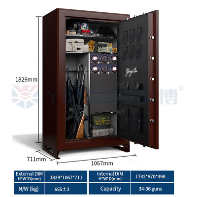 اسلحه فولادی جامد سنگین و کابینت اسلحه ایمن ضد پری