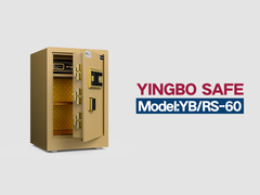 YB/RS-60 اثر انگشت قفل خانه گاوصندوق طلایی