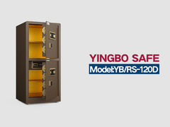 YB/RS-120D اثر انگشت قفل خانه گاوصندوق قهوه
