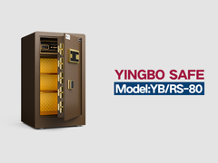 YB/RS-80 اثر انگشت قفل خانه گاوصندوق قهوه