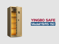 YB/RS-150 اثر انگشت قفل خانه گاوصندوق طلایی