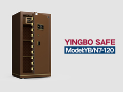 YB-N7-120 - صندوق امن اداری - قفل الکترونیکی قهوه