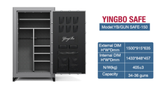 جعبه گاوصندوق اسلحه ایمنی بالا کابینت گاوصندوق اسلحه انباری اسلحه کابینت اسلحه سنگین گاوصندوق