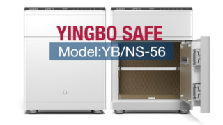 جعبه گاوصندوق YB/NS-56 رومیزی هوشمند سفید با کشو